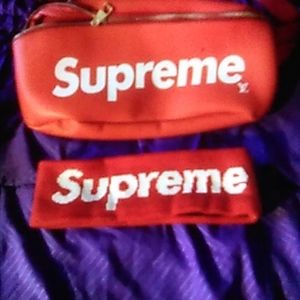 Supreme fanny pack and Head band